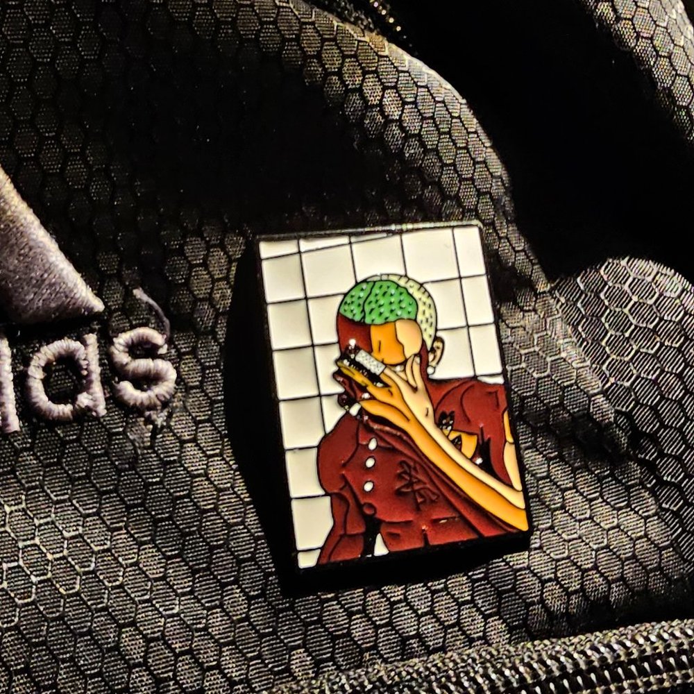 Frank Ocean "Blonde" Album Cover Enamel Pin Brooch for Men and Women